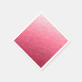 Serviette En Papier Motif de maillage géométrique rose rose clair (Coin)