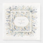 Serviette En Papier Motif de Mariage de fleurs doux ID1045 (Devant)