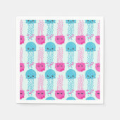 Serviette En Papier Motif de méduses, Mignonne méduse, Sea Animaux (Devant)