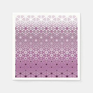 Serviette En Papier Motif de métamorphose florale