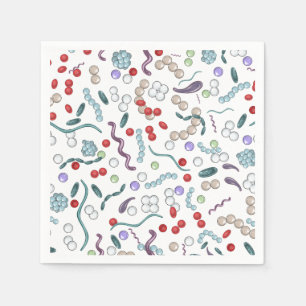 Serviette En Papier Motif de microbiologie