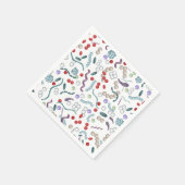 Serviette En Papier Motif de microbiologie (Coin)