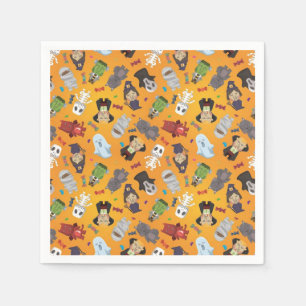 Serviette En Papier Motif de monstres d'Halloween mignons