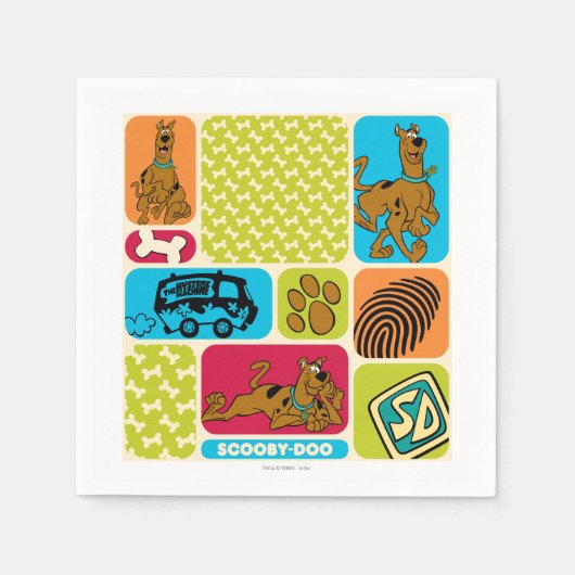 Serviette En Papier Motif de mystère Scooby-Doo (Devant)