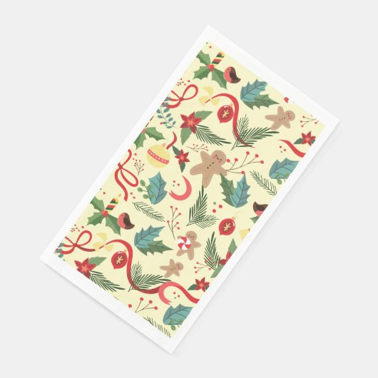 Serviette En Papier Motif de Noël (Coin)