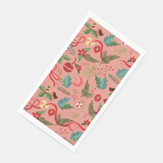 Serviette En Papier Motif de Noël 2 (Coin)