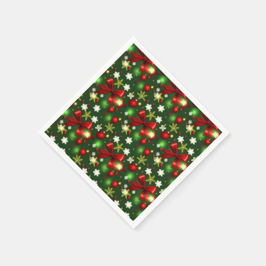Serviette En Papier Motif de Noël 8 - Papier Napkin (Coin)