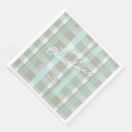Serviette En Papier Motif de Noël côtier #2 ID1009 (Coin)