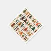 Serviette En Papier Motif de Noël d'art populaire scandinave (Coin)
