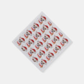 Serviette En Papier Motif de Noël du chien de Chihuahua (Coin)