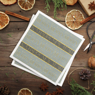 Serviette En Papier Motif de Noël Earth Tones #35b ID1009