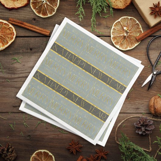 Serviette En Papier Motif de Noël Earth Tones #35b ID1009