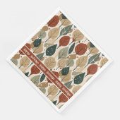Serviette En Papier Motif de Noël Earth Tones #5 ID1009 (Coin)