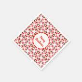 Serviette En Papier Motif de Noël festif (Coin)