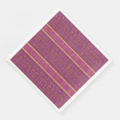 Serviette En Papier Motif de Noël Magenta Gold#35b ID1009 (Coin)