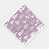 Serviette En Papier Motif de Noël pourpre n° 6 ID1009 (Coin)