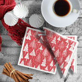 Serviette En Papier Motif de Noël rouge #6 ID1009