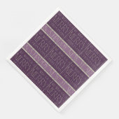 Serviette En Papier Motif de Noël vert violet #35b ID1009 (Coin)