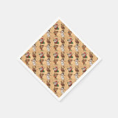 Serviette En Papier Motif de Noël vintage (Coin)