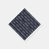 Serviette En Papier Motif de noeuds maritimes (Coin)