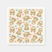 Serviette En Papier Motif De Parfums, Mignons Parfums, Coeurs (Devant)