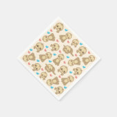 Serviette En Papier Motif De Parfums, Mignons Parfums, Coeurs (Coin)