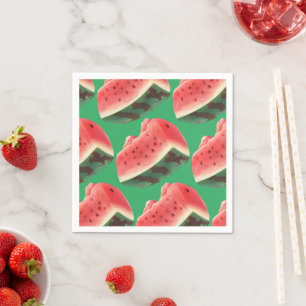 Serviette En Papier Motif de pastèque