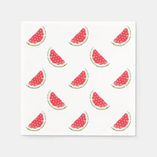 Serviette En Papier Motif de pastèque (Devant)
