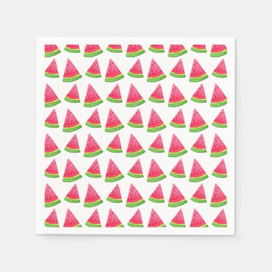 Serviette En Papier Motif de pastèque (Devant)