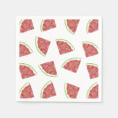 Serviette En Papier Motif de pastèque juteuse aux fruits d'été (Devant)