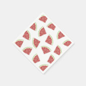 Serviette En Papier Motif de pastèque juteuse aux fruits d'été (Coin)