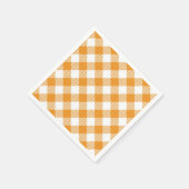 Serviette En Papier Motif de pays de chute à plaid jaune (Coin)