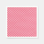 Serviette En Papier Motif de pays En vichy rouge classique (Devant)