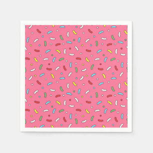 Serviette En Papier Motif de pépites de bonbons roses amusants