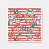 Serviette En Papier Motif de plage tendance (Devant)