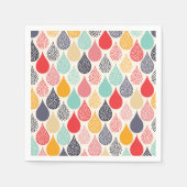 Serviette En Papier Motif de point d'art pop Raindrop (Devant)