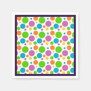 Serviette En Papier Motif de points Polka