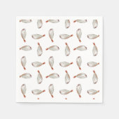 Serviette En Papier Motif de poisson (Devant)
