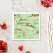Serviette En Papier Motif de poisson basse (En situation)