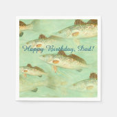 Serviette En Papier Motif de poisson basse (Devant)