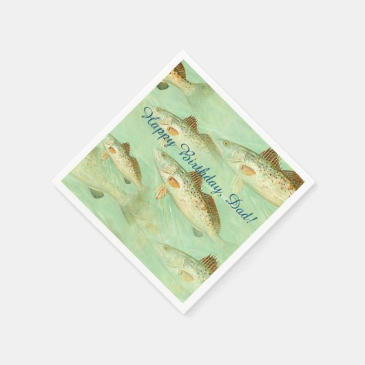 Serviette En Papier Motif de poisson basse (Coin)