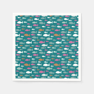 Serviette En Papier Motif de poisson pour petits
