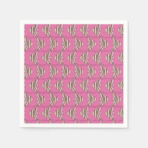 Serviette En Papier Motif de poisson rose pour petits