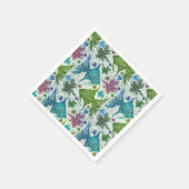 Serviette En Papier Motif de poisson vintage (Coin)