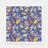 Serviette En Papier Motif de poissons tropicaux (Devant)