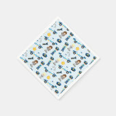 Serviette En Papier Motif de police (Coin)