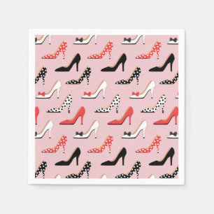 Serviette En Papier Motif de pompe à talons haute couleur pour filles