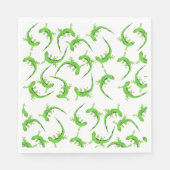 Serviette En Papier Motif de reptile Gecko Lizard (Devant)