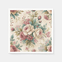 Motif de rose anglaise en chintz botanique victori