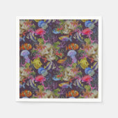 Serviette En Papier Motif de Sea Life Grunge (Devant)